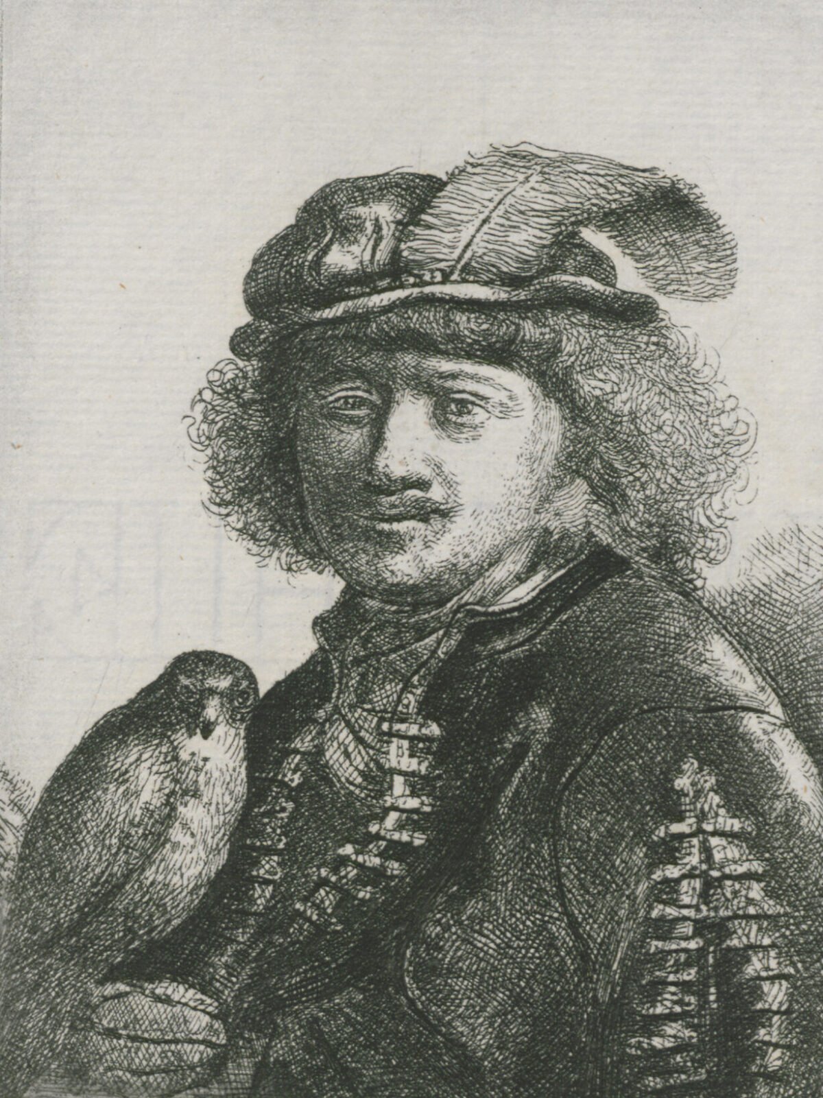 <span class="numbwork">0003</span > <span class="bullwork">•</span > Rembrandt con un ave de cetrería (o de presa)
