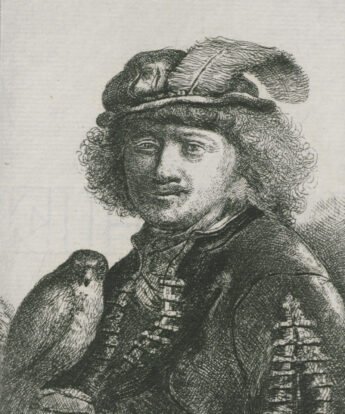 <span class="numbwork">0003</span > <span class="bullwork">•</span > Rembrandt con un ave de cetrería (o de presa)