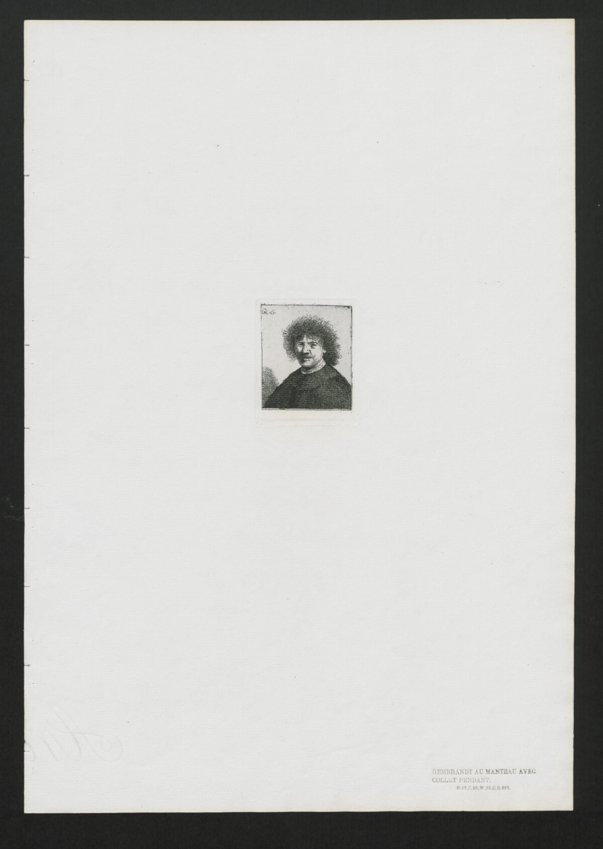 <span class="numbwork">0015</span > <span class="bullwork">•</span > Rembrandt con capa y cuello colgante - Image 2