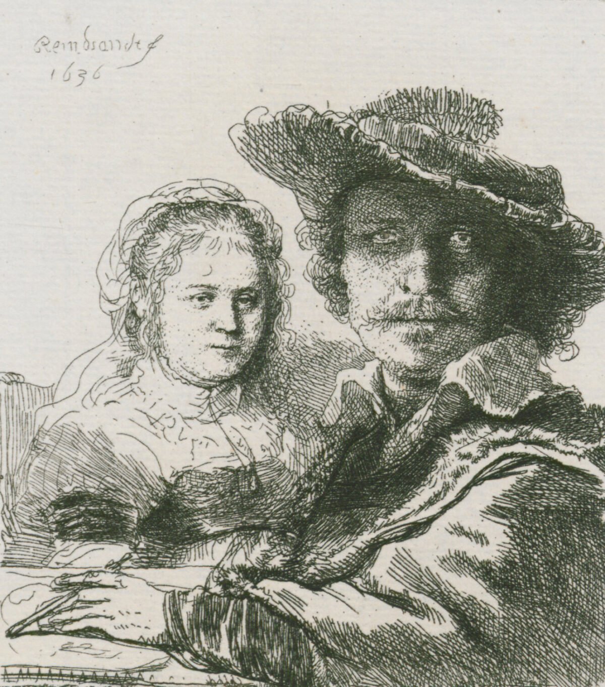 <span class="numbwork">0019</span > <span class="bullwork">•</span > Rembrandt y su esposa (Saskia van Uylenburgh)