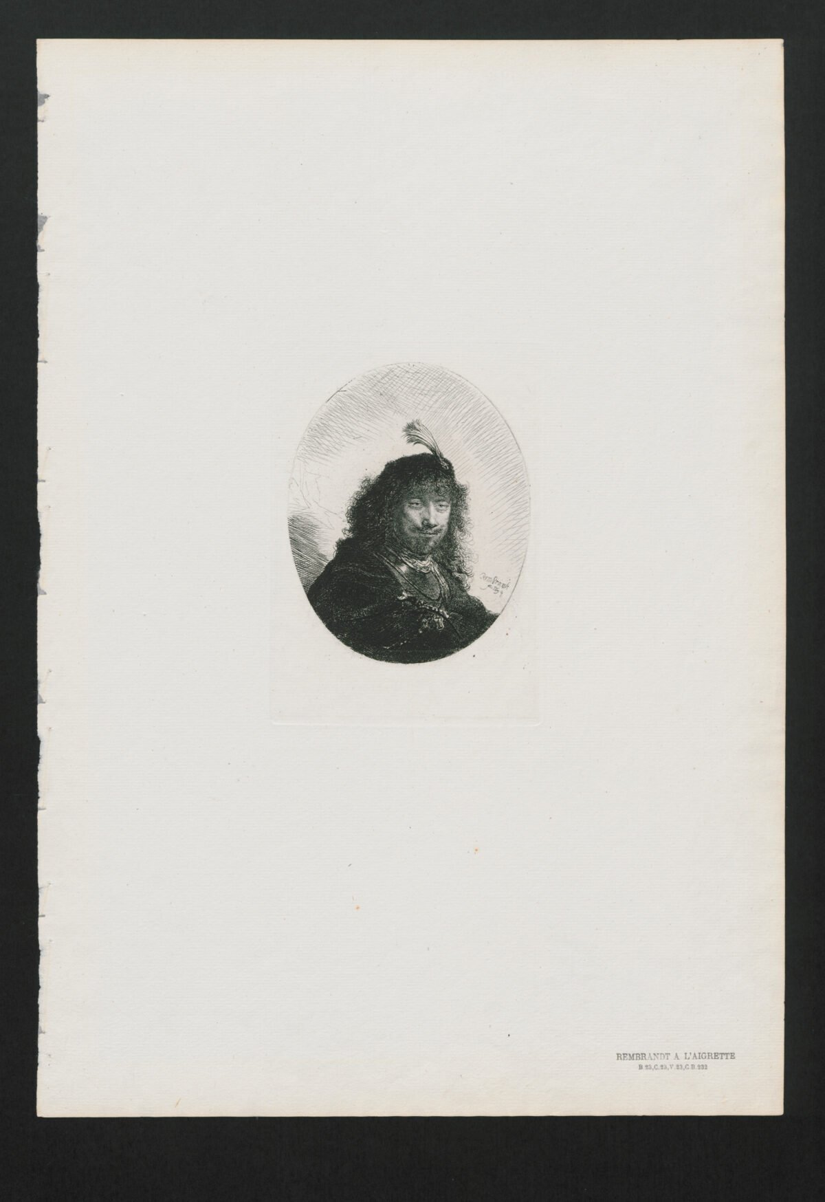 <span class="numbwork">0023</span > <span class="bullwork">•</span > Rembrandt con gorro de copete - Image 2