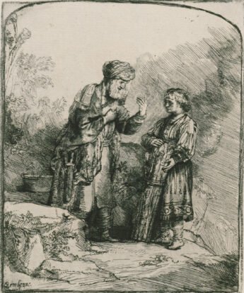 <span class="numbwork">0032</span > <span class="bullwork">•</span > Abraham hablando a Isaac