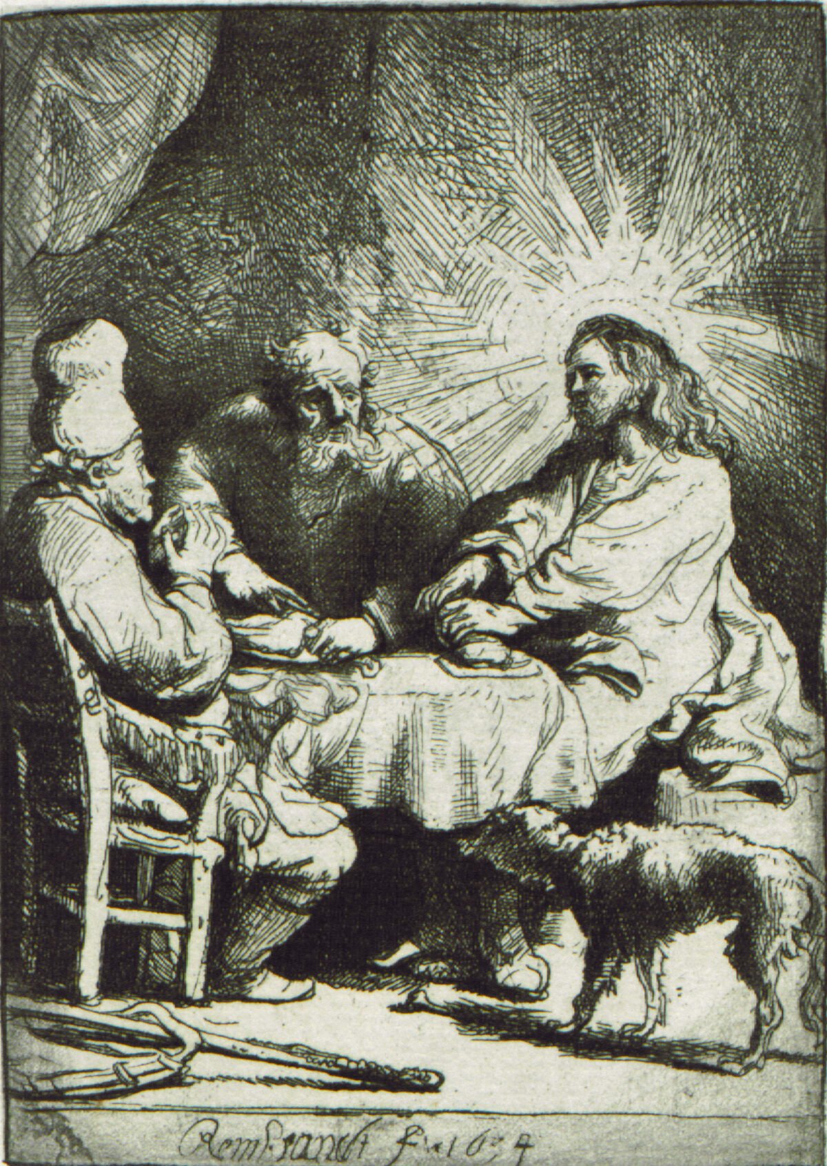 <span class="numbwork">0077</span > <span class="bullwork">•</span > Cristo en Emaús (placa pequeña)