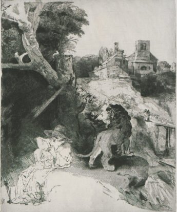 <span class="numbwork">0091</span > <span class="bullwork">•</span > San Jerónimo leyendo en un paisaje italiano