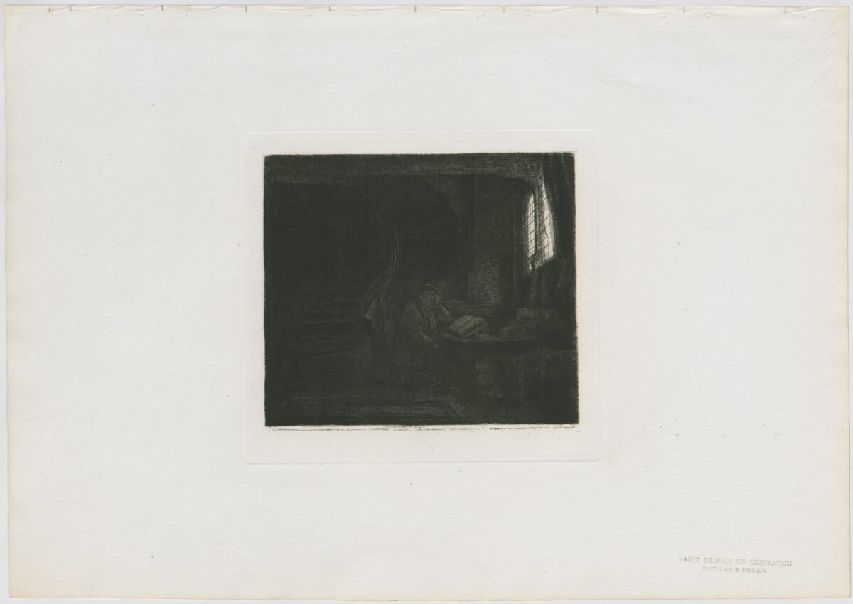 <span class="numbwork">0092</span > <span class="bullwork">•</span > San Jerónimo en una habitación oscura - Image 2