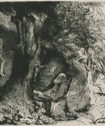 <span class="numbwork">0093</span > <span class="bullwork">•</span > San Francisco orando bajo un árbol