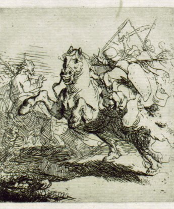 <span class="numbwork">0102</span > <span class="bullwork">•</span > Una pelea de caballería