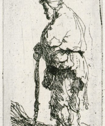 <span class="numbwork">0143</span > <span class="bullwork">•</span >  Mendigo apoyado en un bastón