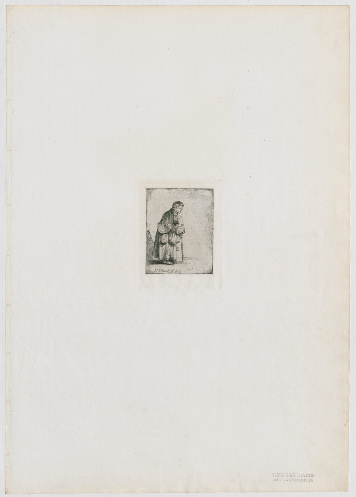 <span class="numbwork">0150</span > <span class="bullwork">•</span >  Anciana mendiga recostada sobre un bastón - Image 2
