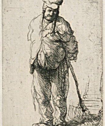 <span class="numbwork">0152</span > <span class="bullwork">•</span >  Campesino con las manos en la espalda
