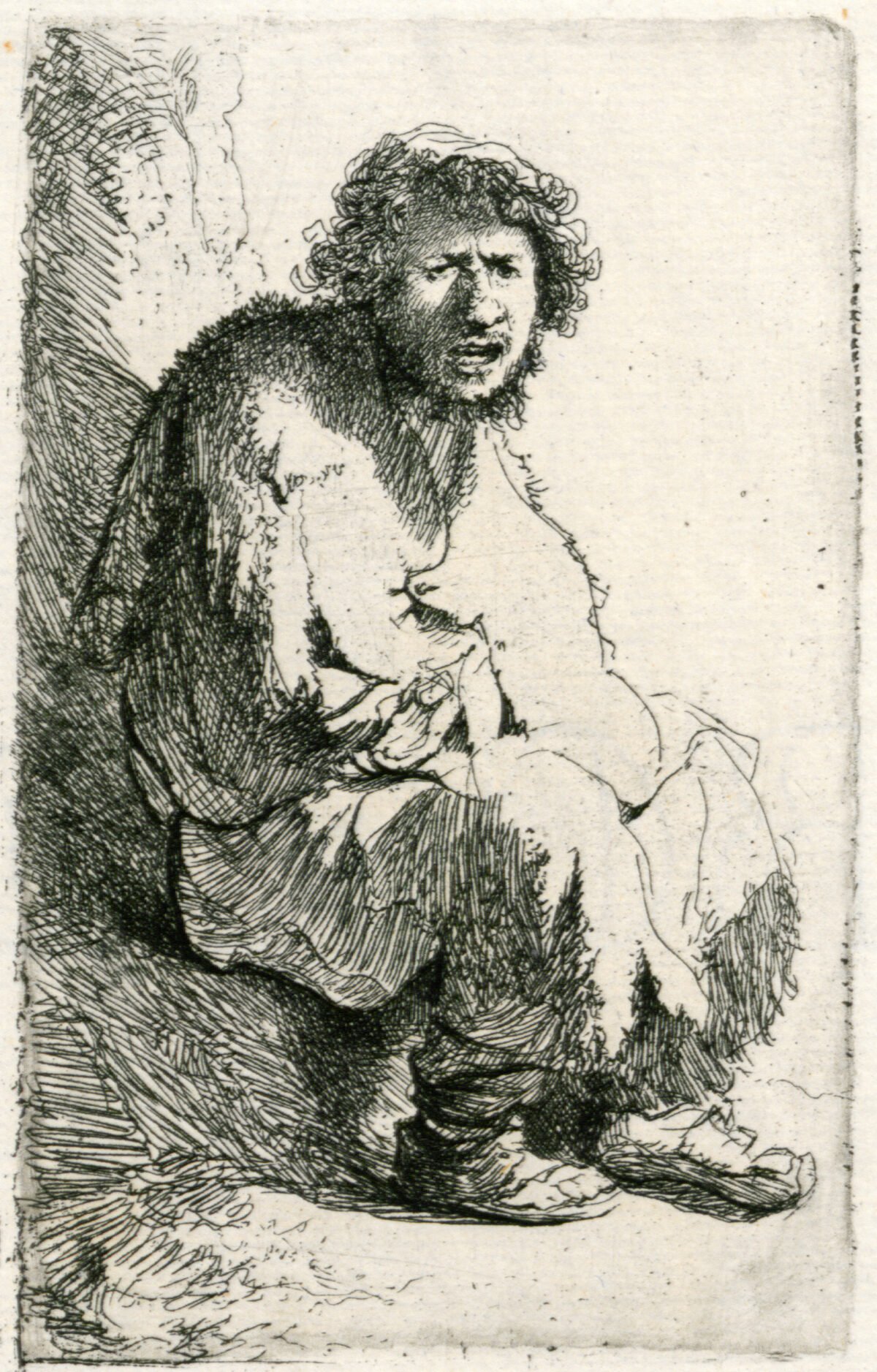 <span class="numbwork">0154</span > <span class="bullwork">•</span >  Mendigo sentado sobre un montón de tierra