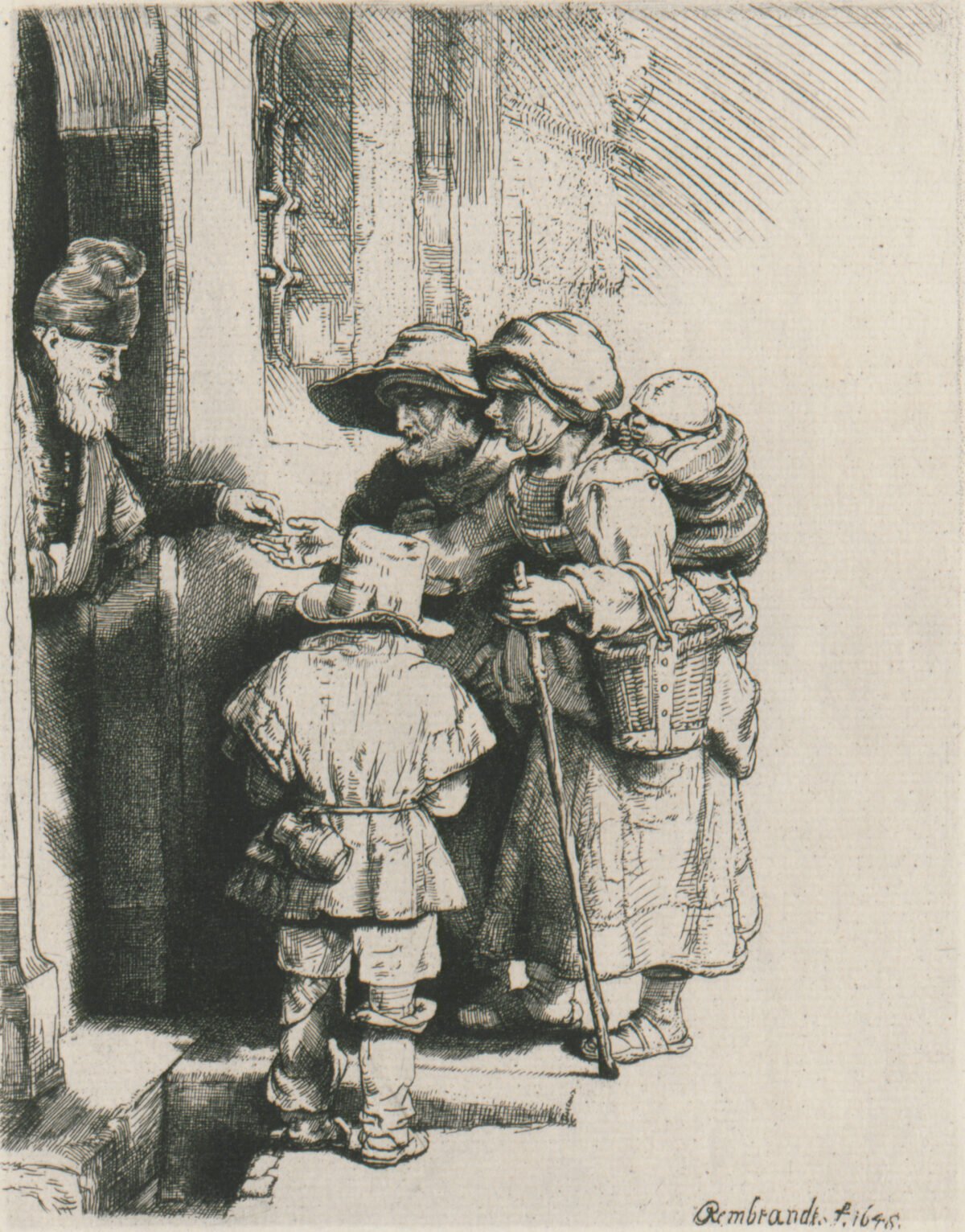 <span class="numbwork">0156</span > <span class="bullwork">•</span >  Mendigos en la puerta de una casa