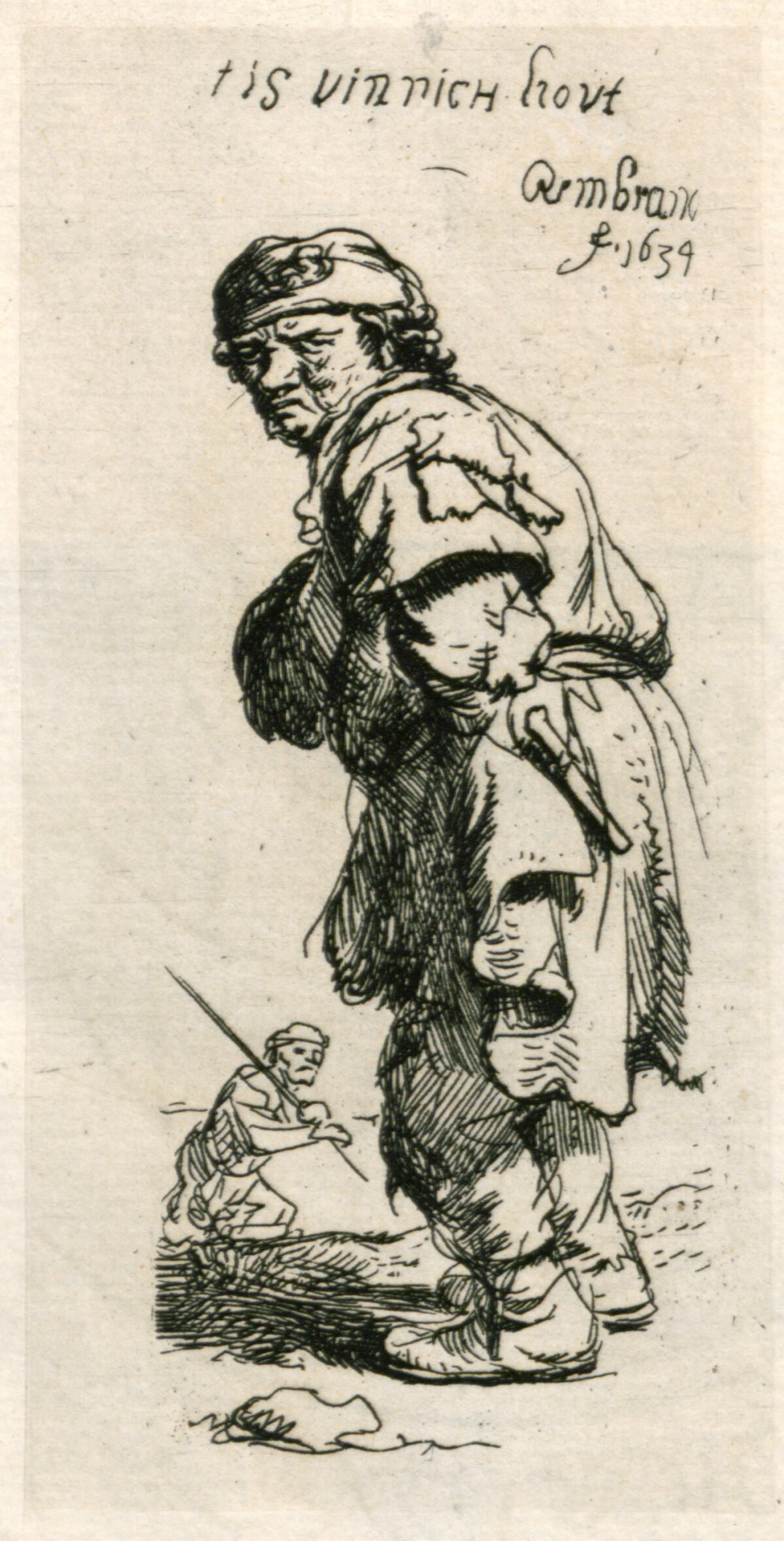 <span class="numbwork">0157</span > <span class="bullwork">•</span >  Un campesino que grita: "Tis vinnich kout"