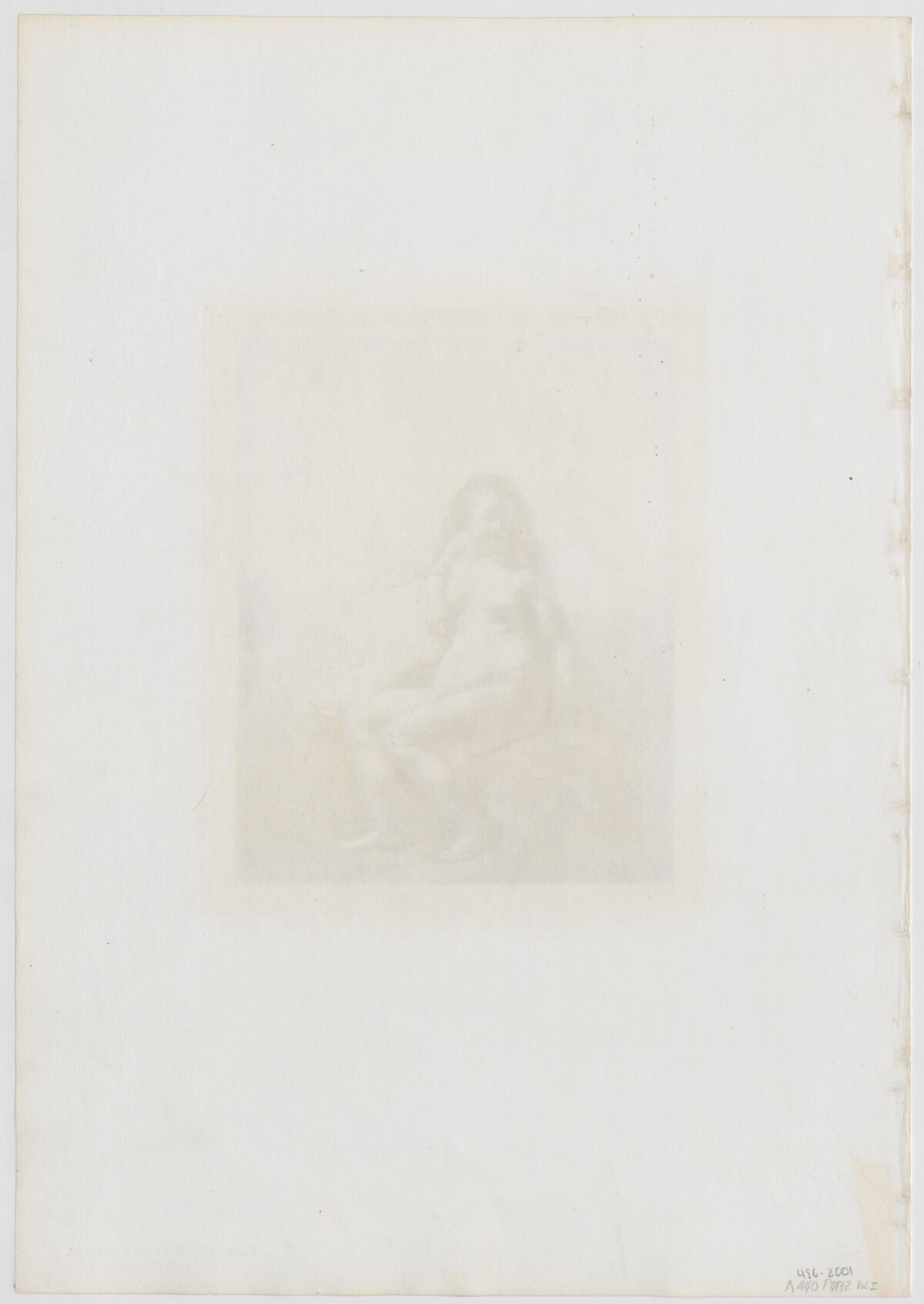 <span class="numbwork">0172</span > <span class="bullwork">•</span >  Mujer desnuda sentada en un montículo - Image 3