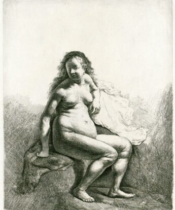 <span class="numbwork">0172</span > <span class="bullwork">•</span >  Mujer desnuda sentada en un montículo