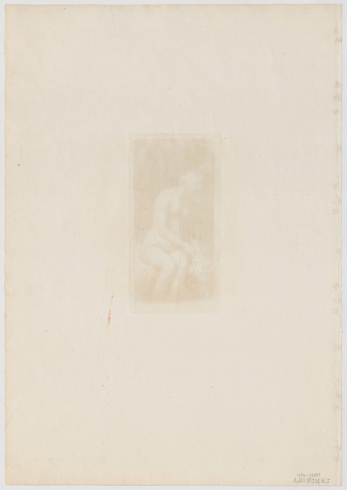 <span class="numbwork">0174</span > <span class="bullwork">•</span >  Mujer desnuda bañando sus pies en un arroyo - Image 3