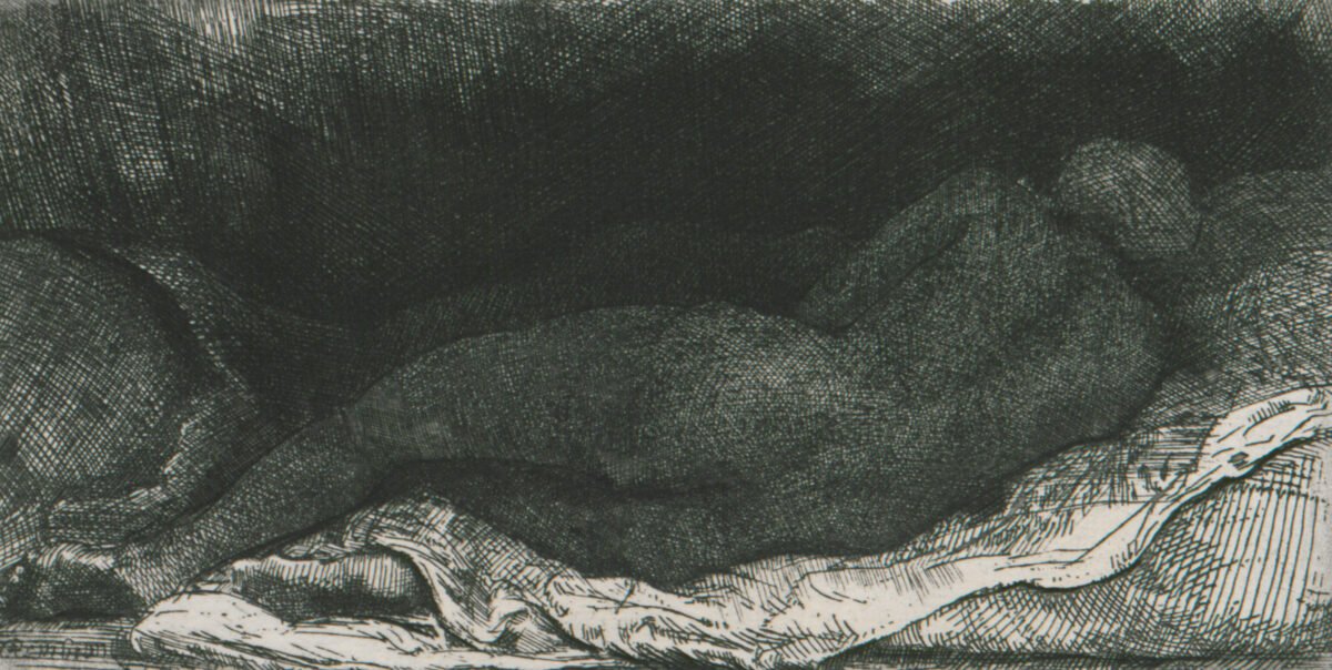 <span class="numbwork">0177</span > <span class="bullwork">•</span >  Mujer reclinada desnuda (La negra acostada)
