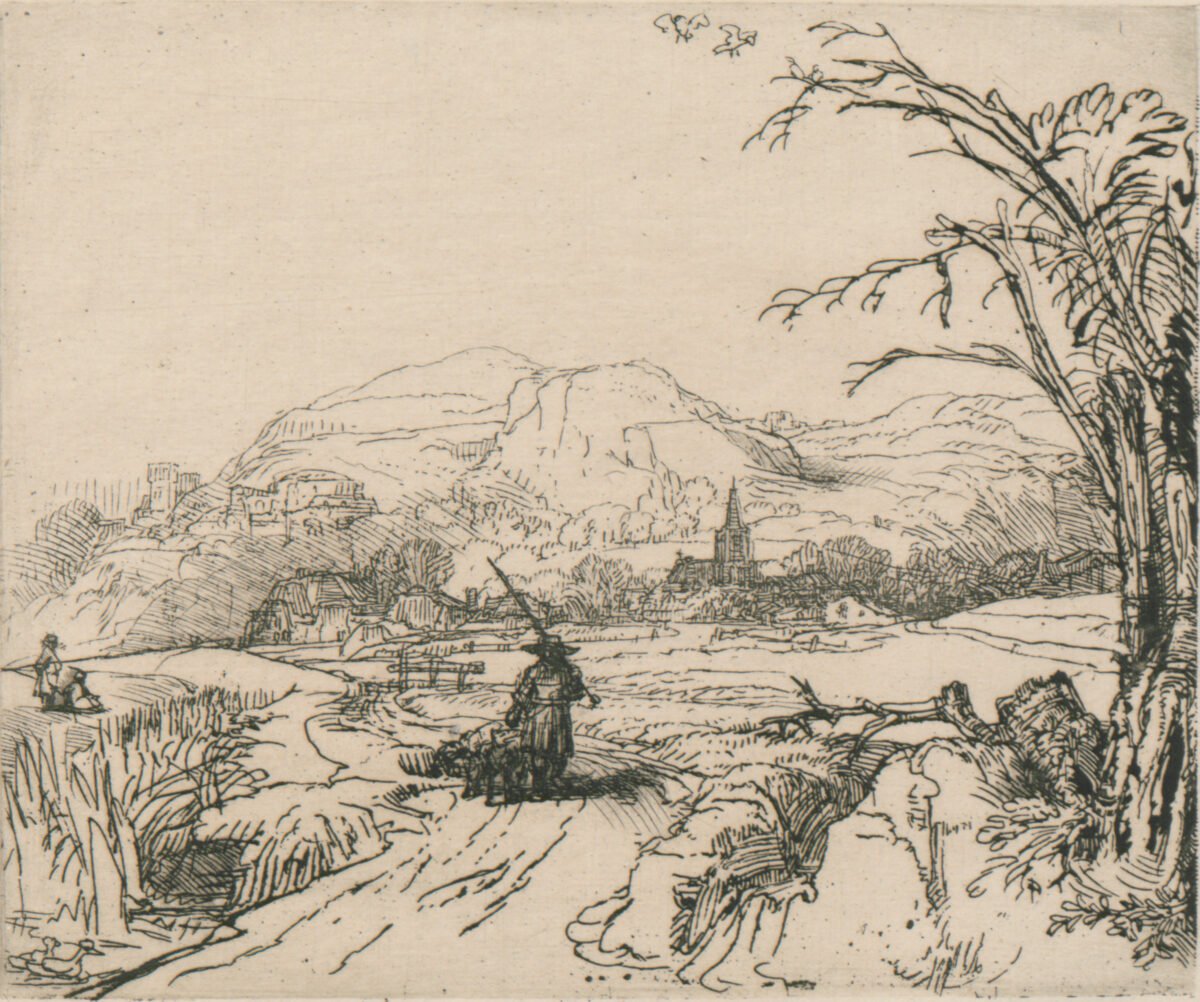<span class="numbwork">0181</span > <span class="bullwork">•</span >  Paisaje con un pastor y un perro