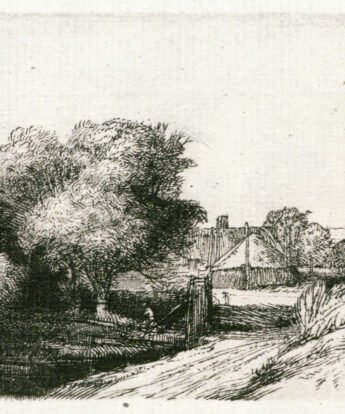 <span class="numbwork">0183</span > <span class="bullwork">•</span >  Vista del Diemerdijk con un lechero y cabañas (El lechero)