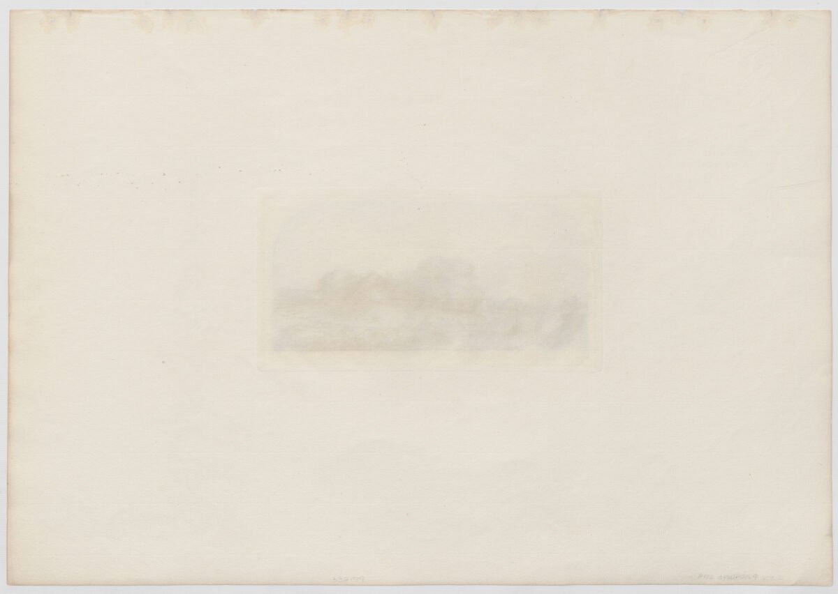 <span class="numbwork">0189</span > <span class="bullwork">•</span >  Paisaje con un granero de heno y un rebaño de ovejas - Image 3