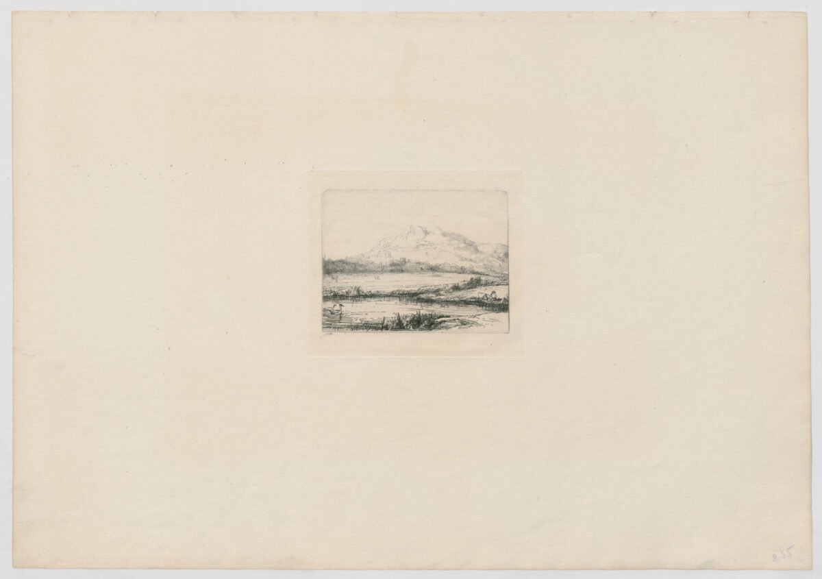 <span class="numbwork">0195</span > <span class="bullwork">•</span > Canal con un pescador y dos cisnes - Image 2