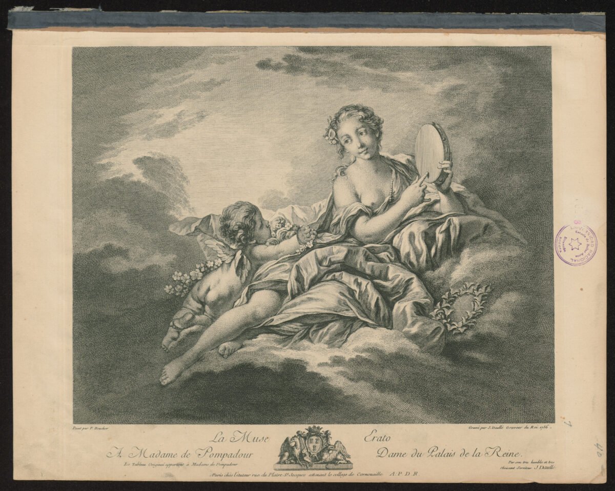 <span class="numbwork">1009</span > <span class="bullwork">•</span > Madame de Pompadur como la musa Erato - Image 2