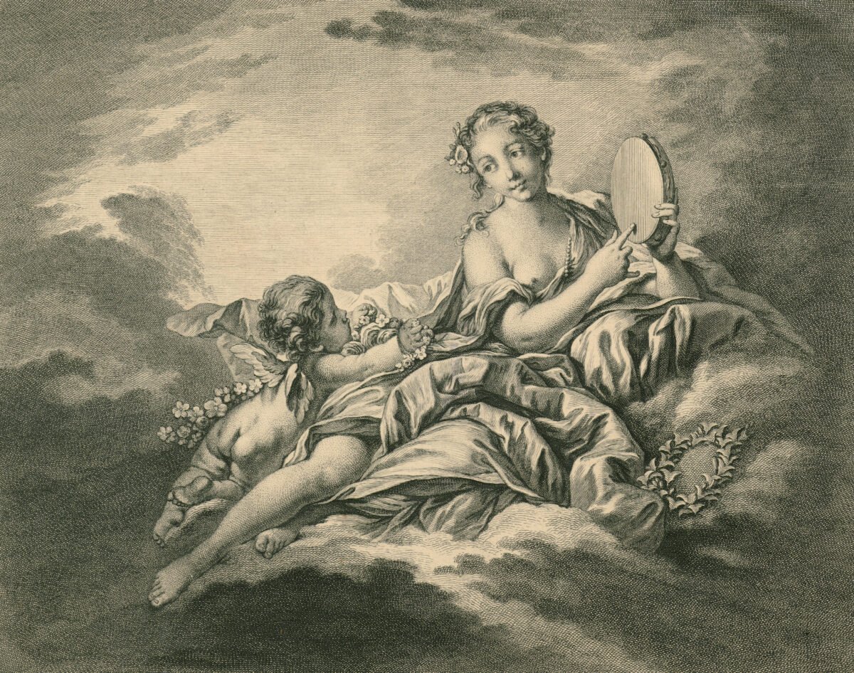 <span class="numbwork">1009</span > <span class="bullwork">•</span > Madame de Pompadur como la musa Erato