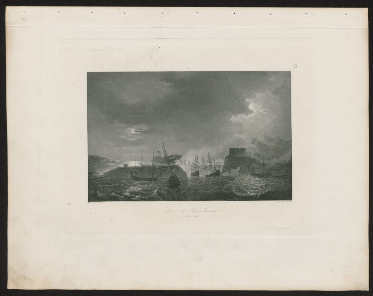 <span class="numbwork">1018</span > <span class="bullwork">•</span > Batalla de Río de Janeiro (buques franceses entrando al puerto) - Image 2