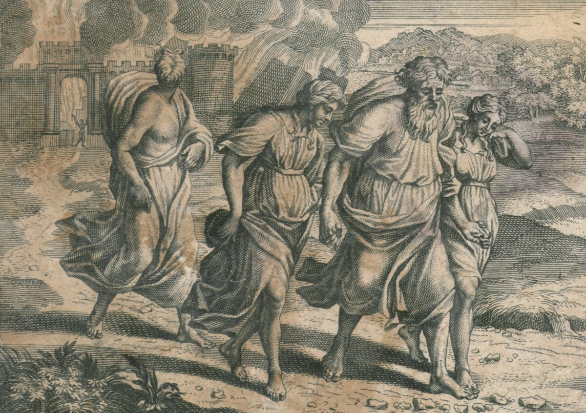 <span class="numbwork">1034</span > <span class="bullwork">•</span > Lot con su esposa e hijas dejando Sodoma