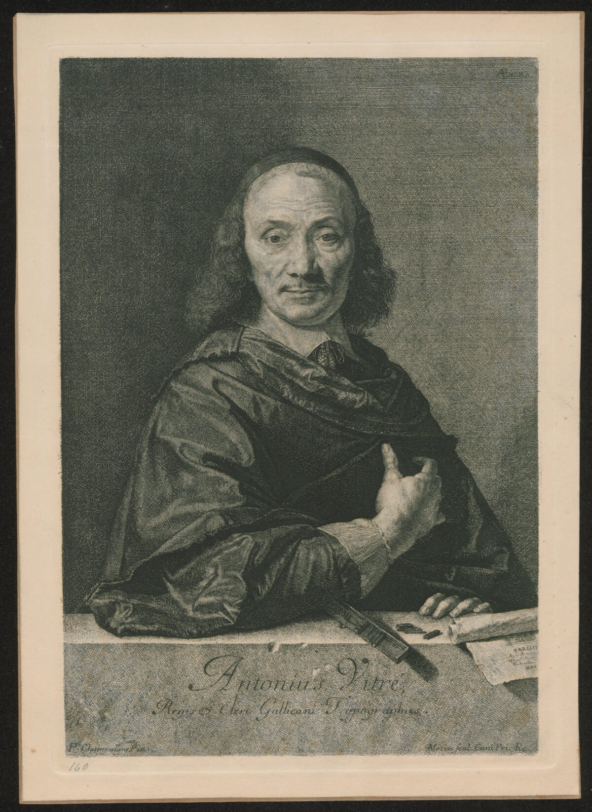 <span class="numbwork">1037</span > <span class="bullwork">•</span > Retrato de Antoine Vitre (tipógrafo del rey) - Image 2