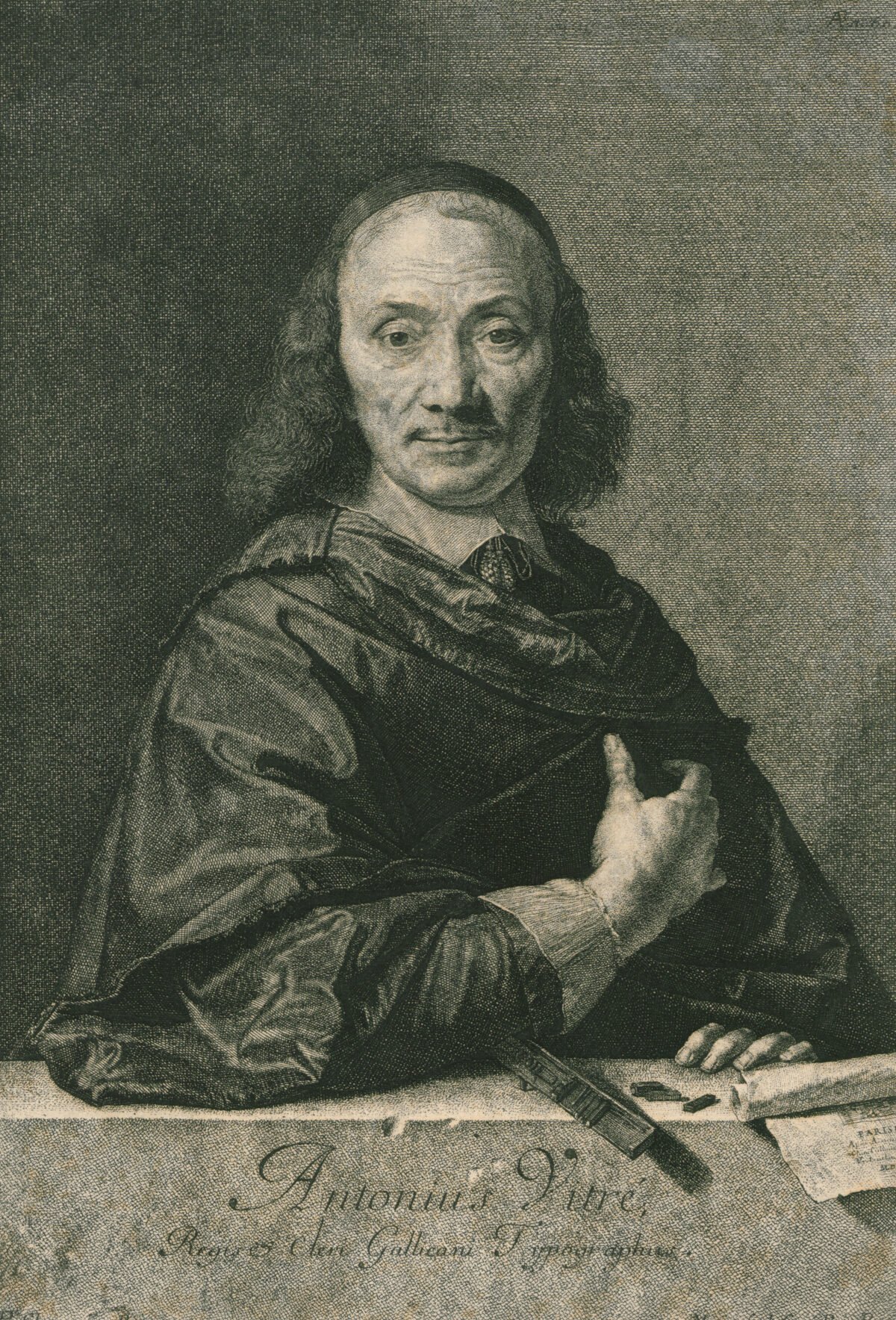 <span class="numbwork">1037</span > <span class="bullwork">•</span > Retrato de Antoine Vitre (tipógrafo del rey)