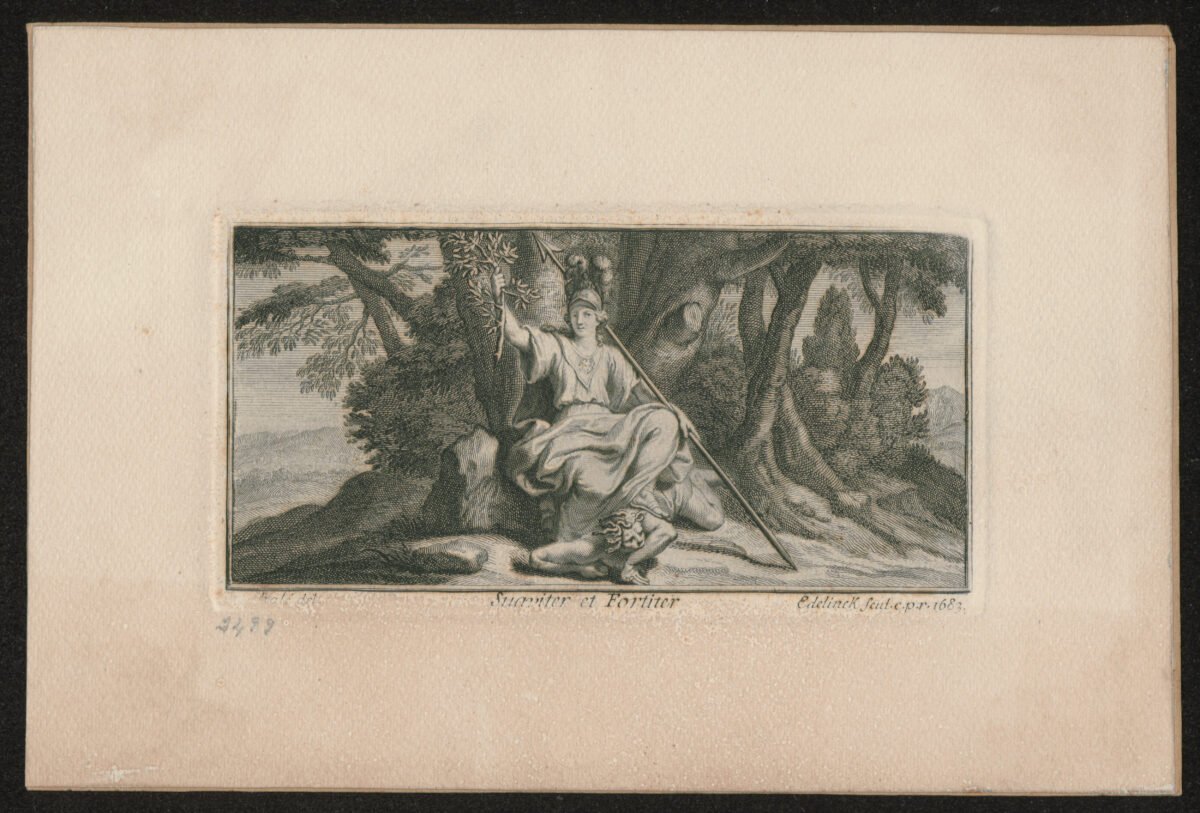 <span class="numbwork">1046</span > <span class="bullwork">•</span > Apolo con una lanza y una rama de olivo derribando a la Hidra - Image 2
