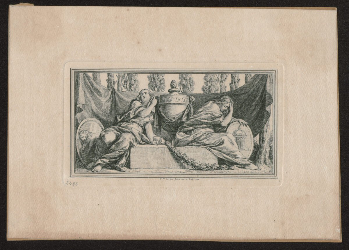<span class="numbwork">1050</span > <span class="bullwork">•</span > Urna crematoria sostenida por dos figuras llorando - Image 2