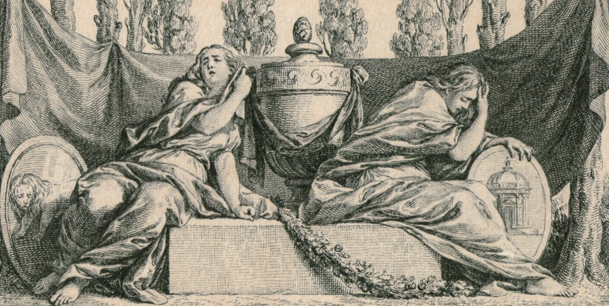 <span class="numbwork">1050</span > <span class="bullwork">•</span > Urna crematoria sostenida por dos figuras llorando