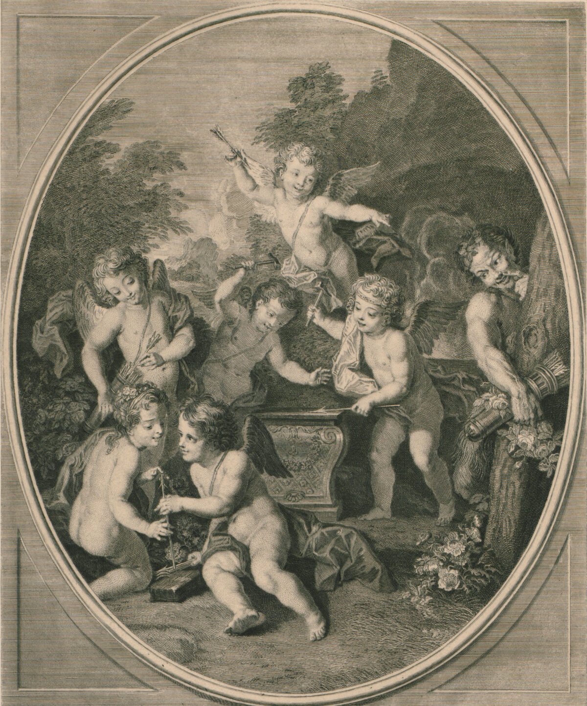 <span class="numbwork">1127</span > <span class="bullwork">•</span > Querubines en la herrería (El amor en la herrería)