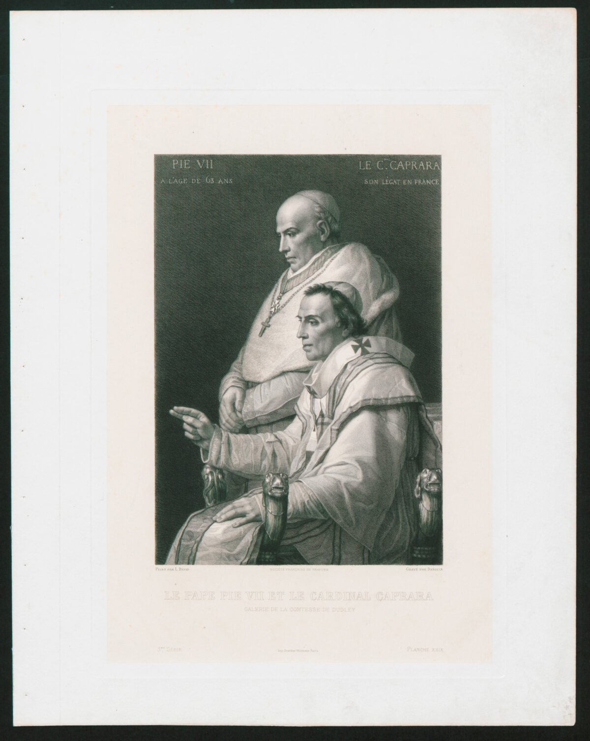 <span class="numbwork">1138</span > <span class="bullwork">•</span > Retrato del Papa Pío VII y el Cardenal Caprara - Image 2