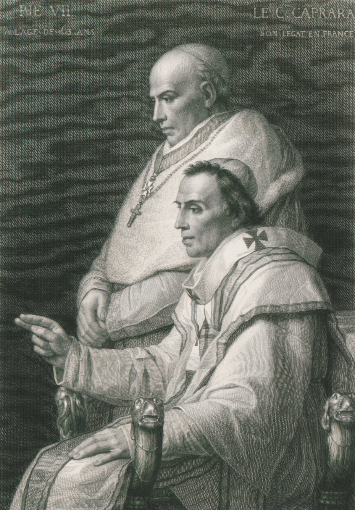 <span class="numbwork">1138</span > <span class="bullwork">•</span > Retrato del Papa Pío VII y el Cardenal Caprara