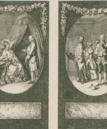 <span class="numbwork">1150</span > <span class="bullwork">•</span > 6 ilustraciones de la comedia Mina von Barnhelm (1)