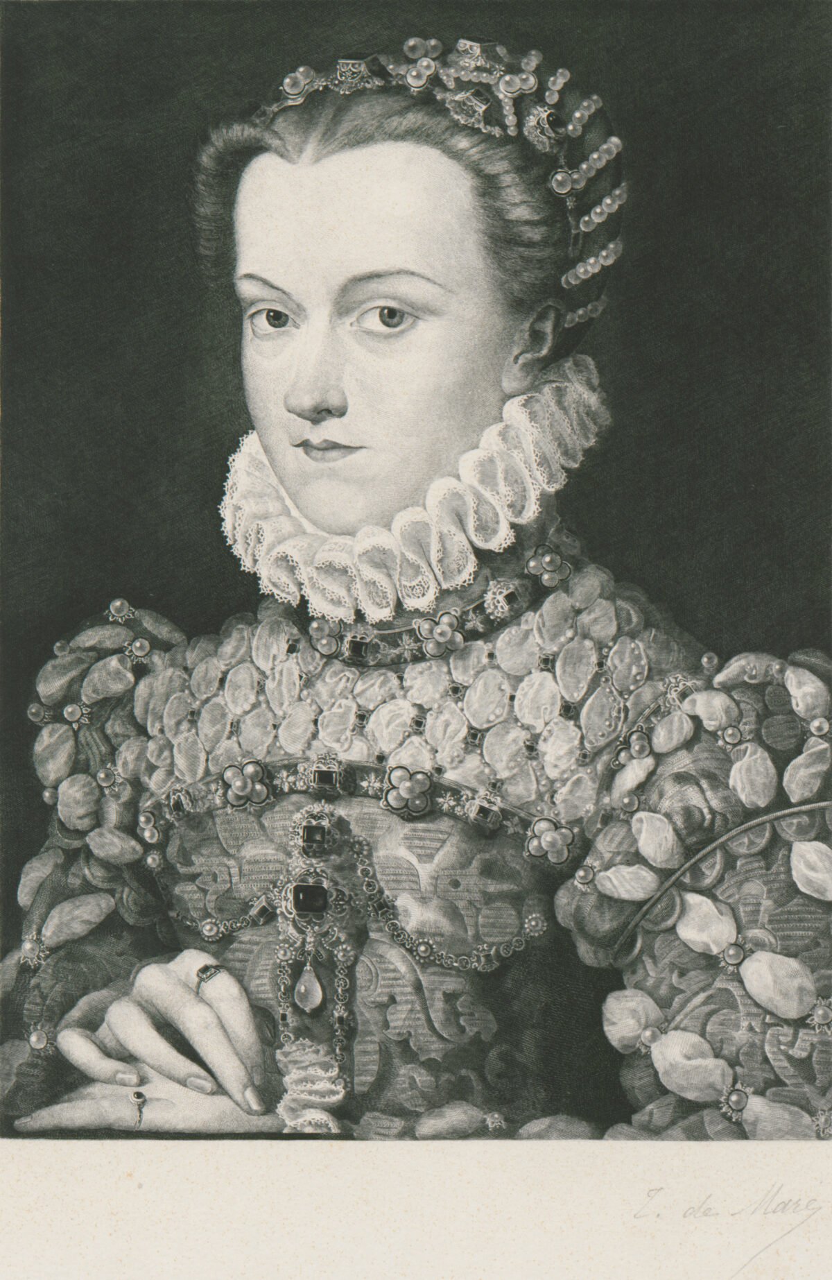 <span class="numbwork">1153</span > <span class="bullwork">•</span > Retrato de Isabel de Austria (reina de Francia)