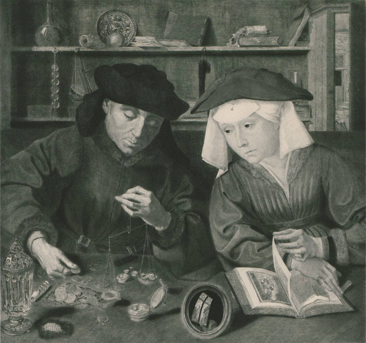 <span class="numbwork">1159</span > <span class="bullwork">•</span > El prestamista y su esposa