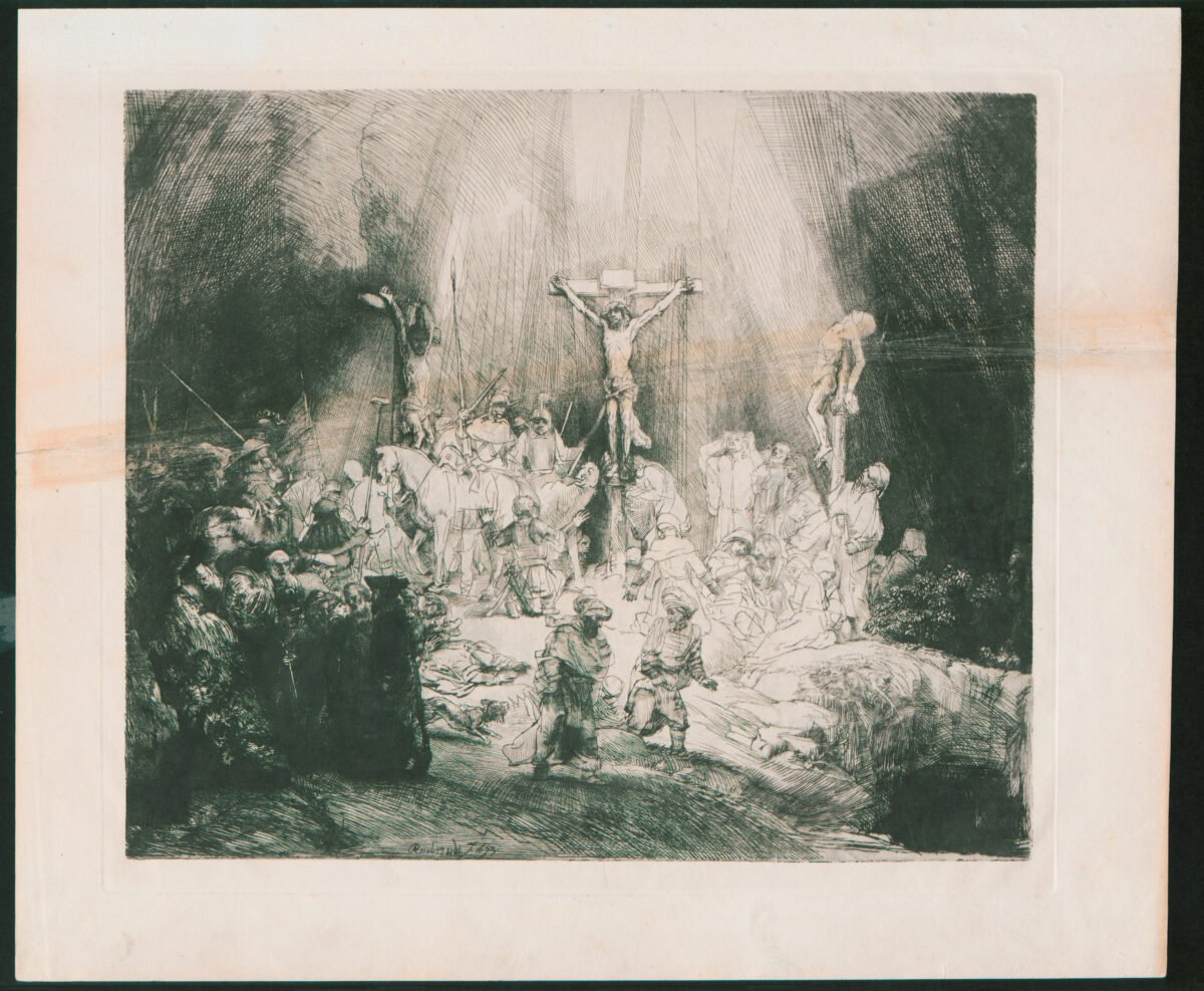 <span class="numbwork">1160</span > <span class="bullwork">•</span > Cristo crucificado entre los dos ladrones (Las tres cruces) - Image 2
