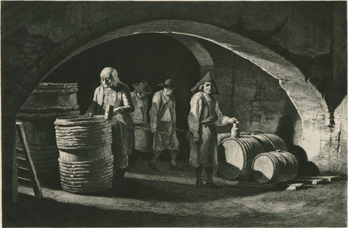 <span class="numbwork">1182</span > <span class="bullwork">•</span > Toneleros en un sótano