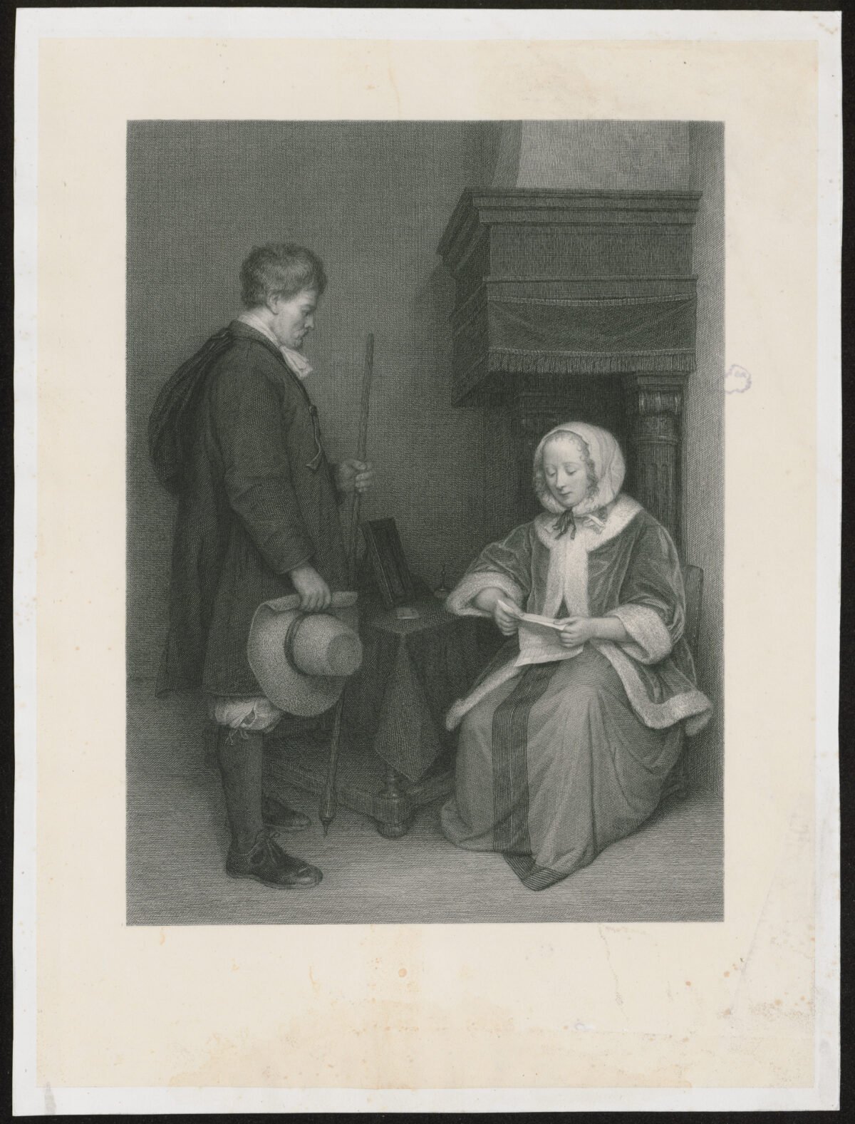 <span class="numbwork">1186</span > <span class="bullwork">•</span > Mujer leyendo una carta - Image 2