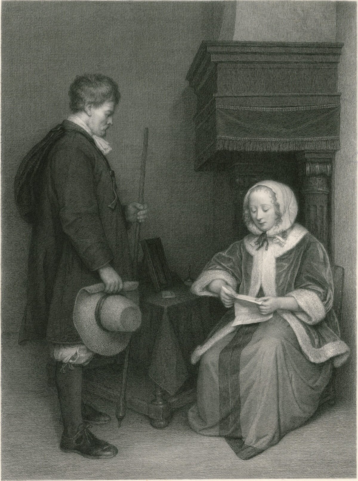 <span class="numbwork">1186</span > <span class="bullwork">•</span > Mujer leyendo una carta