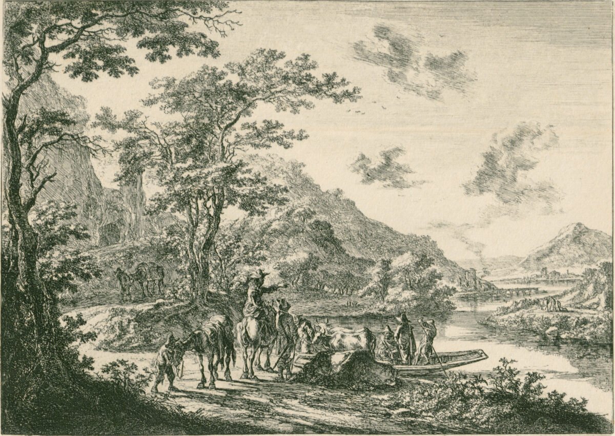 <span class="numbwork">1187</span > <span class="bullwork">•</span > Vista del valle del río Tíber en la Campaña Romana