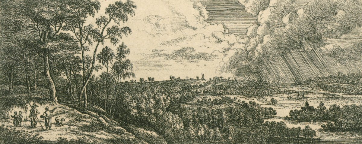 <span class="numbwork">1193</span > <span class="bullwork">•</span > Paisaje con dos pastores, dos niños y un perro.