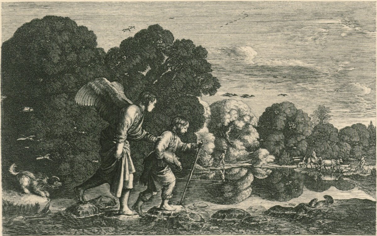 <span class="numbwork">1199</span > <span class="bullwork">•</span > Tobías con el ángel (el gran Tobías)