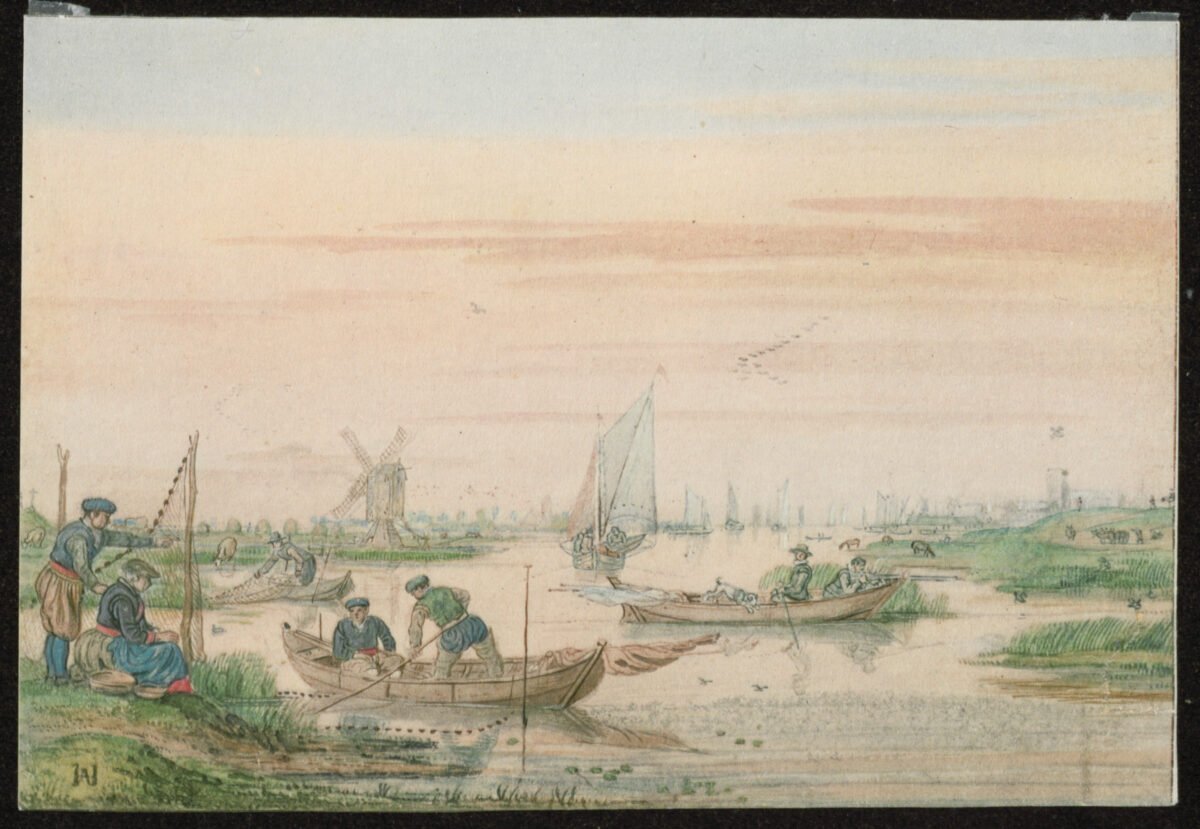 <span class="numbwork">1204</span > <span class="bullwork">•</span > Escena de río con barcazas - Image 2