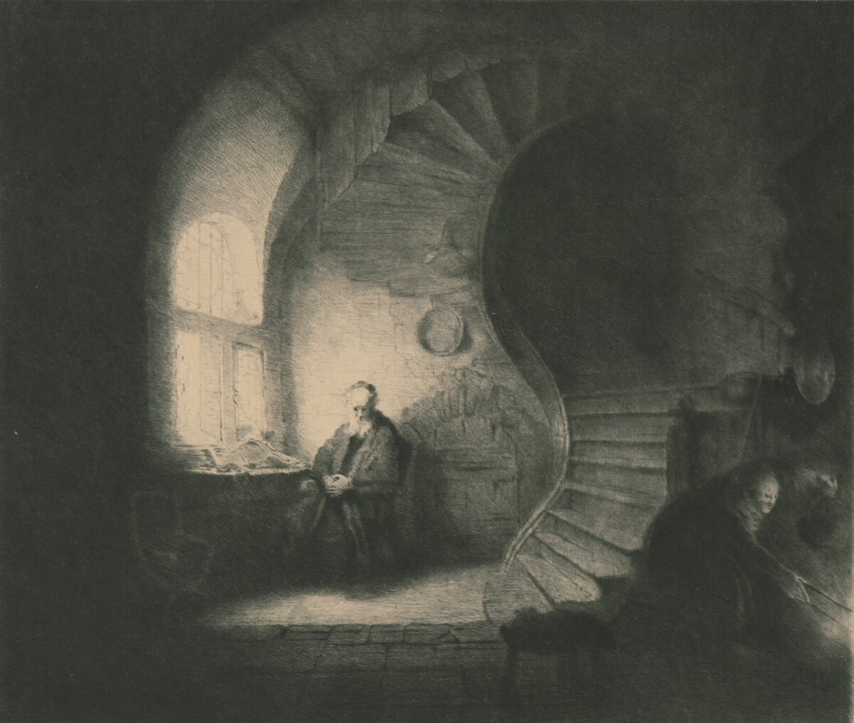 <span class="numbwork">1223</span > <span class="bullwork">•</span > El filósofo en meditación