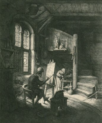 <span class="numbwork">1245</span > <span class="bullwork">•</span > El pintor en su estudio